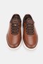 Men's Brown Genuine Natural Leather Orthopedic Sole Comfort Smart Lace-Up Shoes - 4