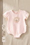 - 100% Cotton Muslin Baby Girl Romper