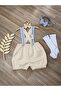 Carousel Concept Cream 1 Year Old Salopet Shirt Socks Bow Tie Set - 2
