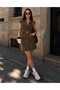Women's Belted Double Pocket Buttoned Sleeveless Safari Mini Dress