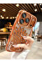 Luxury Electroplated 3D Rhinestone Peacock Gradient Glitter Protective Phone Case, Shockproof, Compatible with iPhone 17 Pro Max,