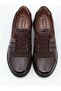 Pink 21301 Brown Genuine Leather Women's Shoes - 8