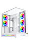 علبة كمبيوتر Pano II Arctic ATX متوسطة الحجم مع 8 مراوح ARGB مقاس 120 ملم