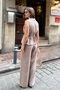 Women's Sleeveless Belted Woven Modal Top and Bottom Set - 6
