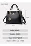 PU Leather Women Shoulder Bag Women's Handbag Elegant Patent Leather Bag Waterproof Handbag Shoulder - 5