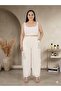 Plus Size Letter Printed Shirt with Collar and Lace-Up Sleeves, Women's Set with Lace-Up Cuffs - 8