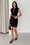 Women's Belted Safari Mini Dress with Pockets - 3