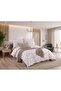 Natural Cotton Double Duvet Cover Set - 52 Thread Woven Dove Series