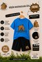 Capybara Mini Adventurer Printed Kids' Set – T-Shirt & Shorts 2-Piece Combination |   Trendy Summer Set for Ages 1-12