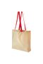 PLANTERING Carrier bag, light brown/red, 45 x 36 cm
