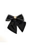 Gold Stone Detailed Satin Bow Hair Clip
