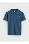 Indigo Polo Collar Embroidered Boys' T-Shirt - 3