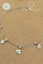 316L Steel Anklet - Blue Heart Clover Stone Chain with Pendant 316L Steel Anklet 20+5cm - 5