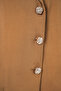 Women's Classic Collar Buttoned Jacket Wide Leg Pants Viscose Tan Two-Piece Set - 5