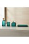 Velora Glass Lotion Dispenser Turquoise Bathroom Soap Pump 7.3x7.3x18.9cm - 4