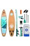 Super Wide Inflatable Paddle Board, Ultra Stable Stand Up Paddleboards for 450lb/3 People/Family/Yoga/Big Size - 7