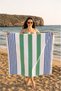 Turkish Peshtemali Beach Towel 100% Cotton 100X180 Cm, Sea Towel, Lightweight, Sand-Repellent, Quick-Drying Premium Peshtemal