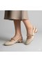 (Park Moda) Stone Detailed Closed Toe Short Heeled Women's Shoes Beige - 2
