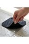 Black Square Sink Drain Anti-Odor Silicone Mat – Sink Strainer and Pest Blocker (4457) - 2