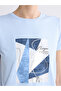 Original Oval Collar Printed Women's T-Shirt - 3