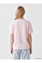 Pink Mickey Mouse Printed 100% Cotton Women's T-Shirt - 4