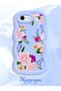 iPhone 7 Compatible Case Camera Protector Blue Silicone Couple Phone Case Floral Pattern - 2