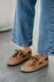 Gijon Women's Tasseled Genuine Suede Leather Loafer Shoes Camel - 2