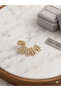 Geometric Line Sparkling Zircon Stone Gold Earcuff Cartilage Earrings - 2