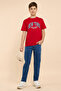 Typography Print T-Shirt with Crew Neck and Short Sleeves - 2