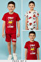 2 Pack Cars Print T-Shirt with Short Sleeves