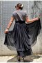 Women's Plus Size Glittery Two-Layer Tulle Skirt - 3