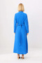 Women's Maxi Length Crew Neck Long Sleeve Modal Woven Dress Unlined Skater Cut Casual Daily Stylish - 5