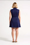 Women's Plus Size Sleeveless Shirt Collar A-Line Mini Dress Terrycotton Fabric Relaxed Fit Casual Modern - 5