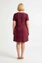 Women's Plus Size Floral Print V-Neck Short Sleeve Skater Cut Knitted Dress Casual Comfortable Modern Stylish - 5