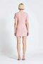 Women Short Sleeve A-Line Mini Tweed Dress Crew Neck Glitter Woven Lined Comfort Casual - 5