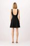 Women Sleeveless Crew Neck Skater Cut Mini Dress Stretchy Woven Unlined Comfortable Casual Modern Stylish - 5