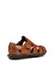 Daily Men's Genuine Leather Sandals Velcro Comfortable Soft Slippers Shoes 108 - 6