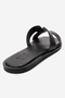 Biora Black Genuine Leather Women's Slippers - 5
