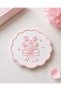 Heart-Shaped Decorative Coasters – Pink & White Girly Design |   3D Printing Table Decor - 4