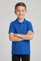 Unisex Kids Cobalt Blue Lacoste Polo Collar Short Sleeve School T-Shirt