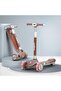 Skate Scooter for Kids, 3 Wheel Smart Kick Scooter with Foldable & Height Adjustable Handle (BROWN)