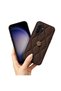 Samsung Galaxy A57 Compatible Case Camellia Leather Case Brown - 3