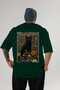 80 Cats for Cat Lovers Printed Green Oversize T-Shirt 100% Cotton Unisex Cat Lover Premium Design - 2