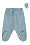 Seal Printed 1-9 Months Single Bottom Baby - Blue
