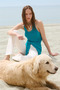 Turquoise Estel Halter Draped Knitwear Blouse - 7