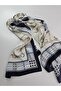 Luxury Voile Silk Shawl Hijab Foulard Scarf Shawl Belt Patterned 70 X 180 cm - 2