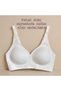Laser Cut Honeycomb Texture Breathable Non-Marking Wire-Free Removable Pad Bra - 4