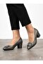 Women's Platinum Thick Heel Comfortable Fit Heeled Shoes - 3