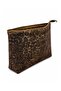 Leopar16 Inch Lined Zippered Silk Wool Blend Felt Handbag - 4