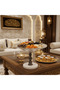 Mayflower Round Glass Fruit Bowl with White Marble Base | 24×18 cm - 3